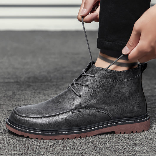 Botas Altas de Cuero para Hombre - Zapatos Premium de Caña Alta - Image 9