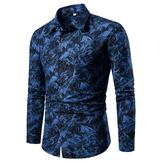 Camisa de Manga Larga con Estampado Floral para Hombre - Image 16
