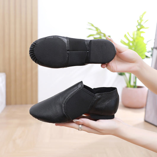Zapatos de Jazz de Cuero Genuino con Suela Blanda para Práctica - Image 3