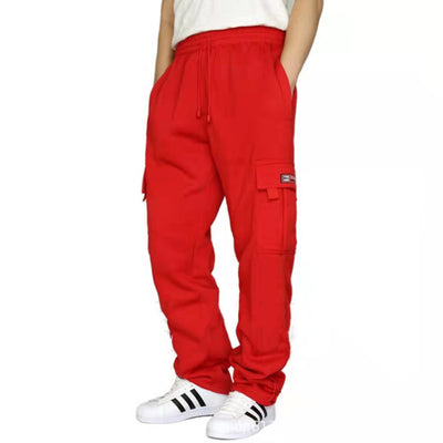 men's pants, sweatpants, red, jogger, sporty, casual - Image 7