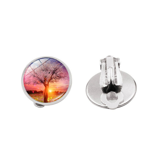 Aretes Árbol de la Vida con Gema Brillante - Image 5
