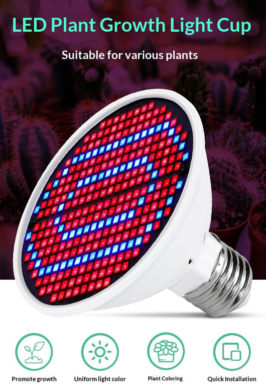 Luz de Crecimiento LED Espectro Rojo-Azul 126/200/300 Diodos para Plantas - Image 19