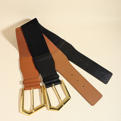 Cinturón Elástico Metálico Negro Ajustable - Accesorios de Moda para Abrigos y Faldas - Image 31