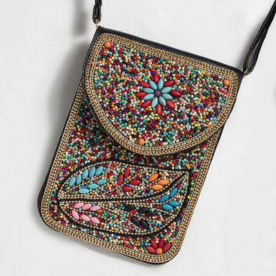 Bolsa Bohemia para Celular con Cuentas y Concha Marina - Image 64