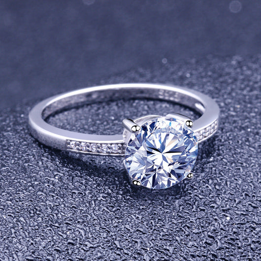 Anillo de Compromiso en Plata de Ley 925 - Anillo de Bodas - Image 3