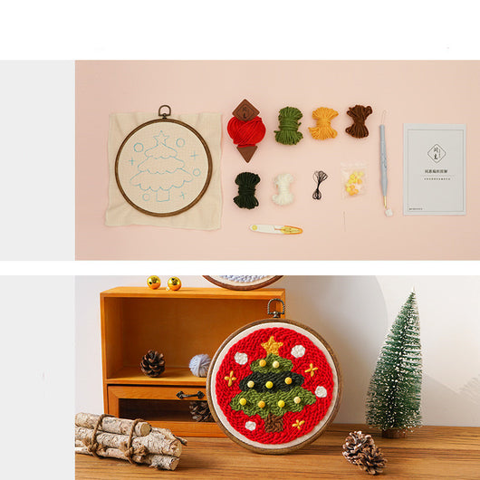 Kit de Bordado Navideño con Sello Ruso - Paquete DIY para Bordado a Mano - Image 13
