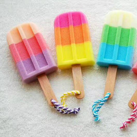 Esponja de Baño Suave Diseño Paleta de Hielo - Accesorio de Ducha Colorido - Image 8