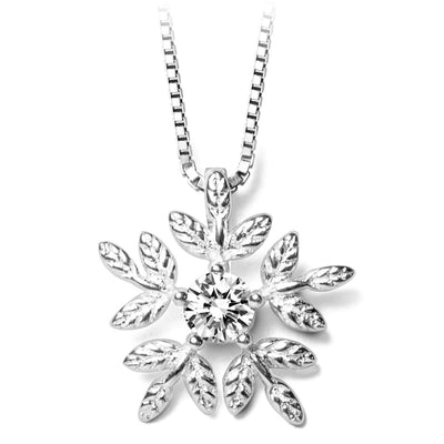 Aretes y Collar de Diamante Copo de Nieve Pequeño - Image 14