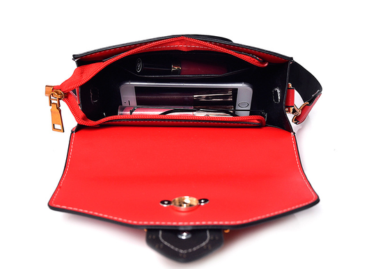 Bolso Bandolera de Moda con Cabeza de León Metálica - Image 5