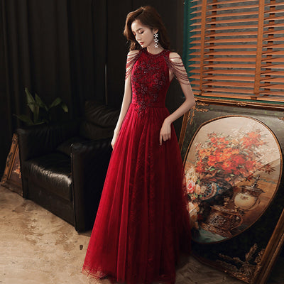Vestido de Noche Elegante con Flecos para Fiesta y Compromiso - Image 16