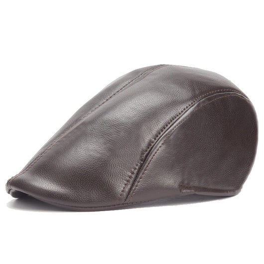 Boina Vintage en Cuero PU - Estilo Clásico y Sofisticado
