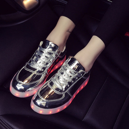 Zapatillas Deportivas LED con Carga USB y Efecto Fluorescente
