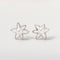 Aretes de Flor con Perlas Hipoalergénicos Blanco Fungus