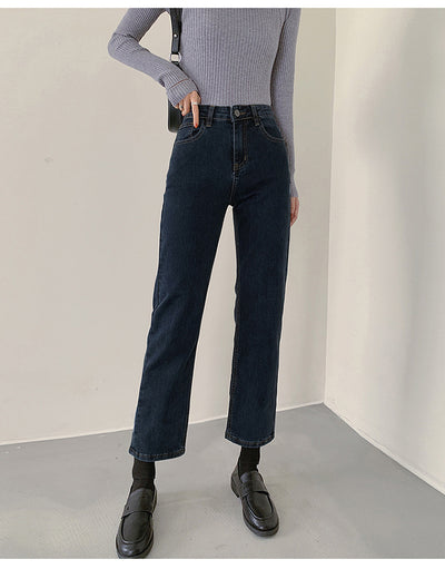 Pantalones Vaqueros Cintura Alta Slim Fit Negro para Mujer - Image 12