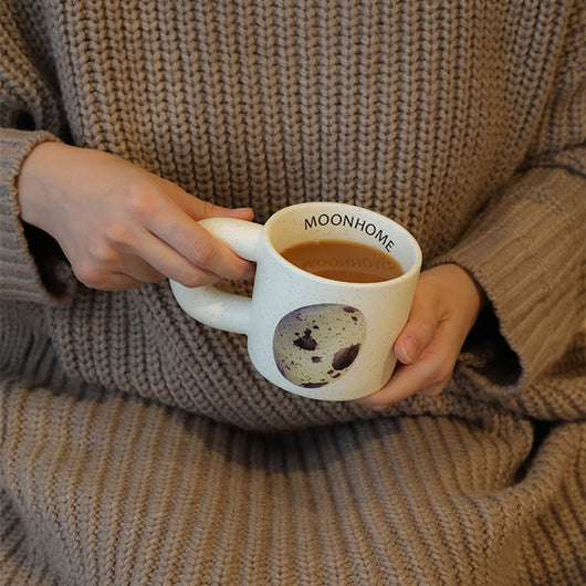 Taza de Cerámica para Pareja - Diseño Huevo Raw - Image 4