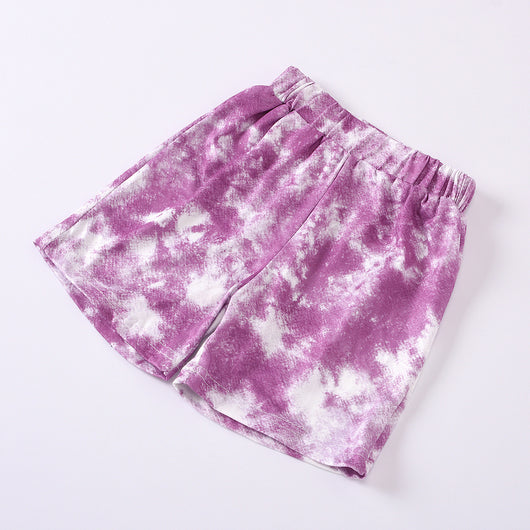 Conjunto Infantil Tie-Dye: Playera y Shorts de Manga Corta - Image 2