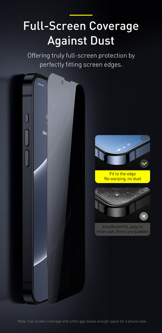 Protector de Pantalla de Vidrio Templado con Privacidad para iPhone 5.4 Pulgadas - Image 17