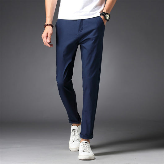 Pantalones Casuales Estilo Coreano Slim Fit - Image 4