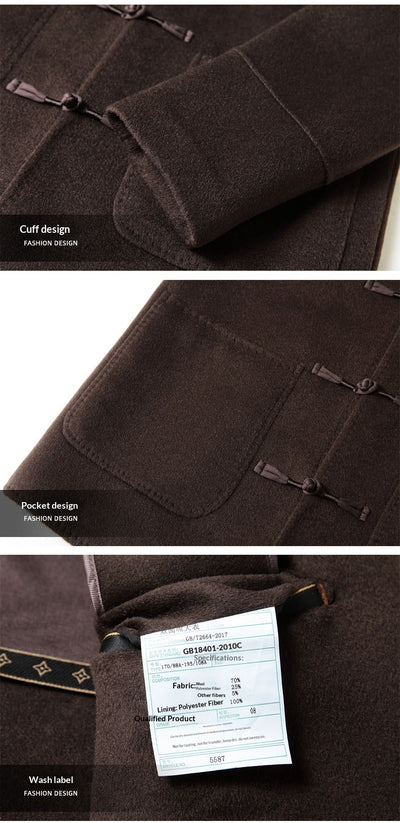 Abrigo de Lana para Hombre con Cuello Mao - Chaqueta Cálida de Estilo Asiático - Image 20