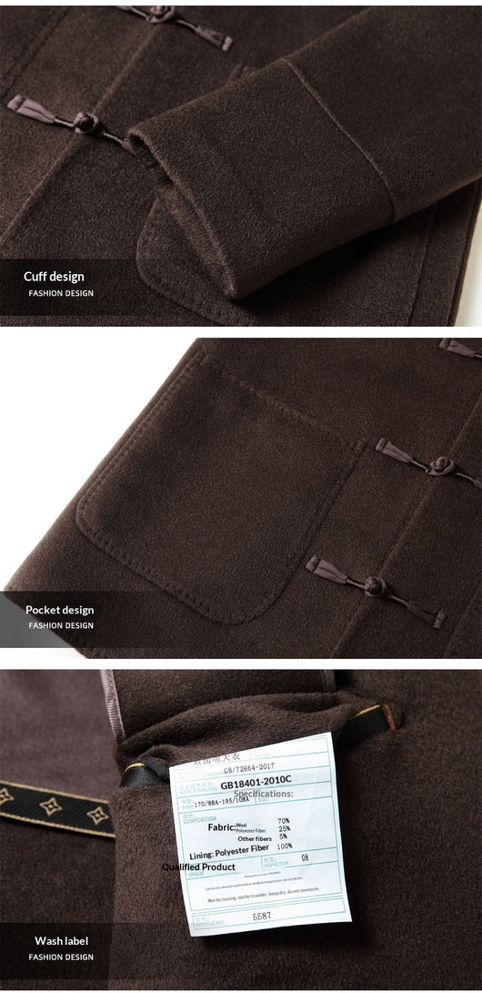 Abrigo de Lana para Hombre con Cuello Mao - Chaqueta Cálida de Estilo Asiático - Image 20
