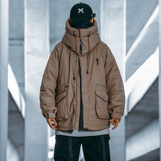 Chamarra Hoodie de Algodón con Mangas Desmontables para Hombre