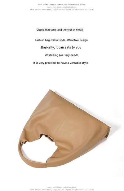 Bolso Tote de Cuero Suave - Bolsa Casual de Hombro Estilo Idle para Mujer - Image 19