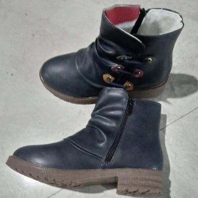 Botas Martin con Tacón Cuadrado y Cierre Lateral - Image 5