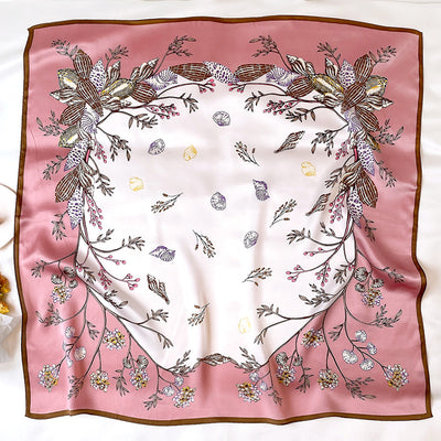 Pañuelo de Seda Estampado Coreano Grande - Image 23