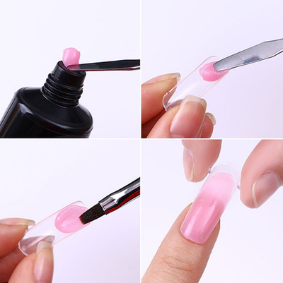 Extensiones de Uñas Transparentes con Pegamento de Estado Sólido - Caja de 100 Piezas - Image 6