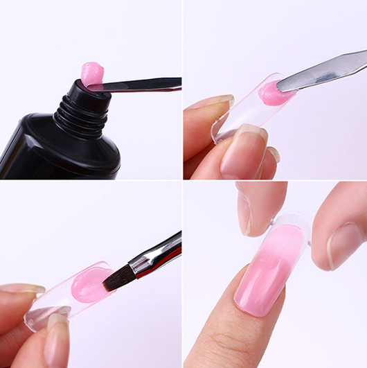 Extensiones de Uñas Transparentes con Pegamento de Estado Sólido - Caja de 100 Piezas - Image 6