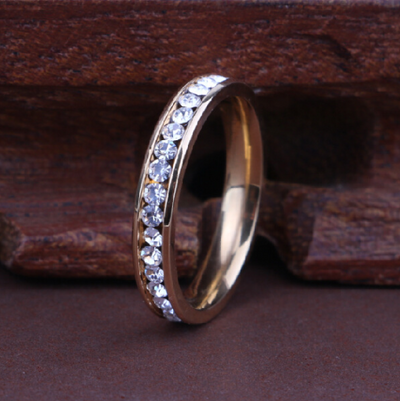 Anillo de Diamantes para Mujer - Diseño de Línea Simple Brillo Intenso - Image 2