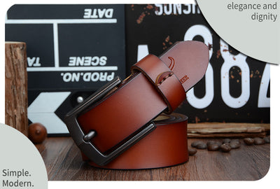Cinturón de Cuero con Hebilla Dinámica Ajustable - Image 13