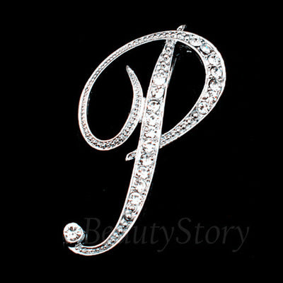 Broche de letra con diamantes - Image 20