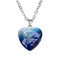 Women's Zodiac Heart Pendant Necklace Pisces