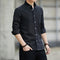 Camisa Oxford Masculina de Manga Comprida Lisa