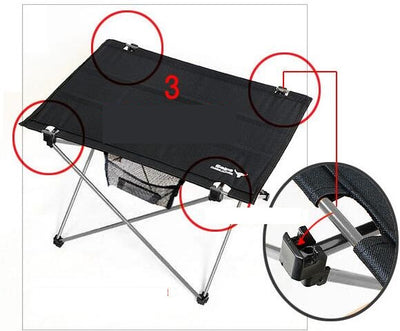 Mesa de Camping Plegable Ultraligera en Aluminio Aeronáutico - Image 11