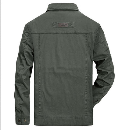 Chaqueta de Algodón para Hombre con Cuello Tipo Solapa - Image 2