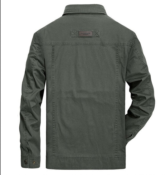 Chaqueta de Algodón para Hombre con Cuello Tipo Solapa - Image 2