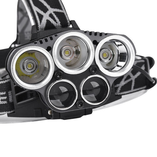 Linterna Frontal LED Recargable USB para Pesca Nocturna - 6 Modos - Image 3