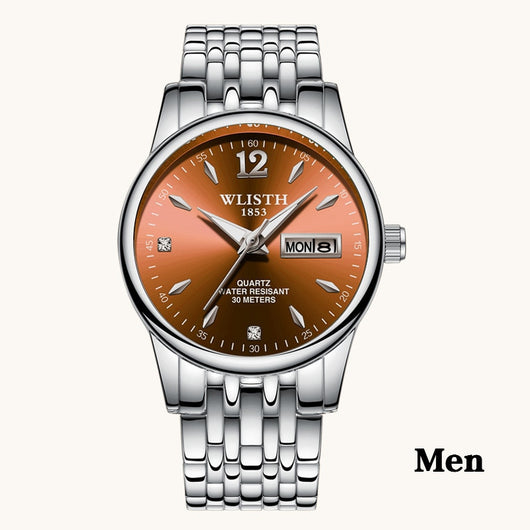 Reloj de Moda para Mujer Oro Rosa - Acero Inoxidable WLISTH con Calendario - Image 9