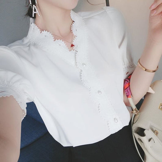 Blusa Blanca Estilo Occidental Versátil y Elegante - Image 9