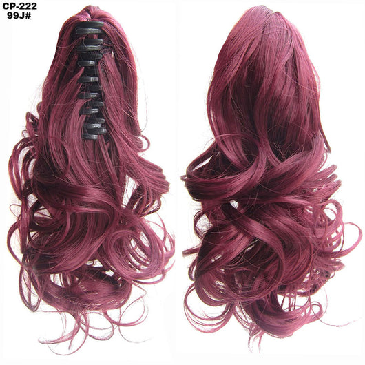 Extensión de Cabello Ondulado Largo con Clip - Peluca Postiza Gris Natural - Image 23