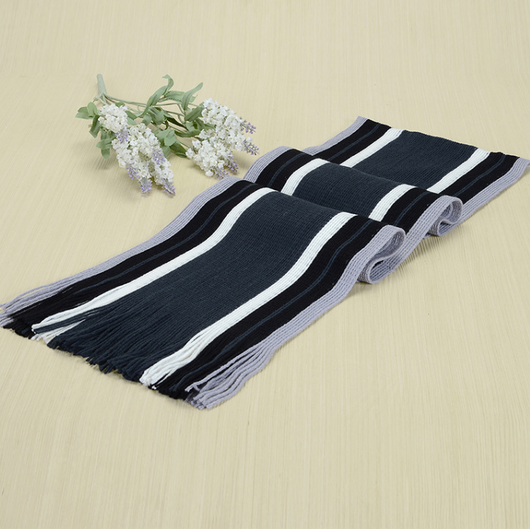 Bufanda de Punto Rayada para Hombre - Calidez y Estilo Combinado
