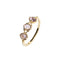 Rose Dorado Cut 925 Sterling Plateado Ring Amethyst Ring 5No.