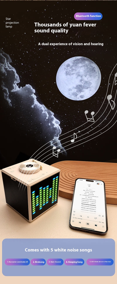 Lámpara Proyectora Bluetooth con Luz de Estrellas y Ruido Blanco - Image 9
