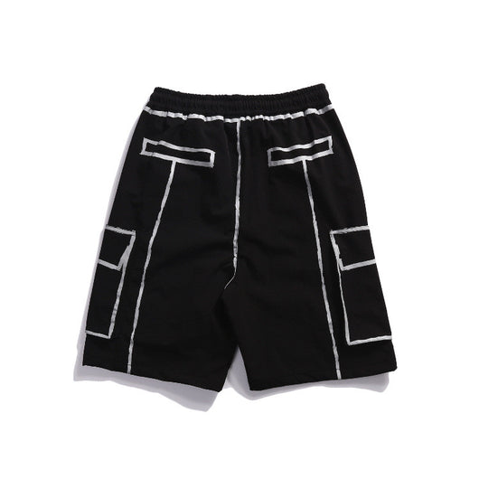 Shorts de Trabajo Artesanal con Diseño Retro - Image 3