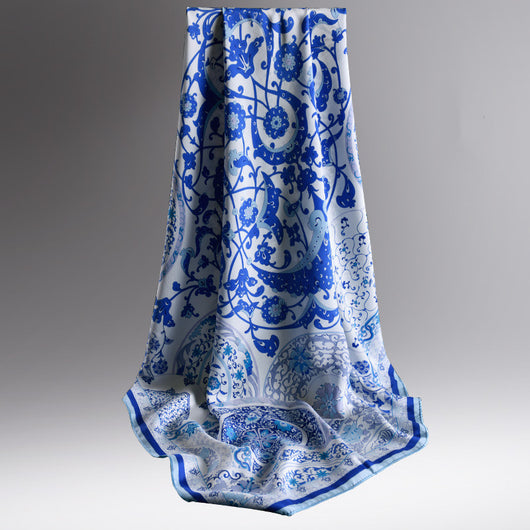 Pañuelo de Seda Multiusos para Primavera - Turbante Elegante Femenino - Image 17