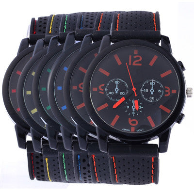 Reloj Deportivo de Tres Esferas para Hombre - Diseño Futurista y Moderno