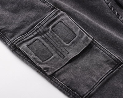 Jeans Slim Ajustados Estilo Locomotora Europeo-Americano - Image 5