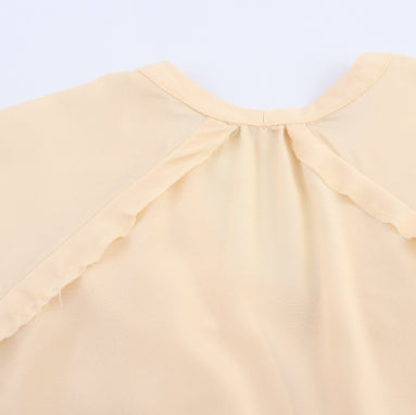 Blusa Holgada Cuello en V con Mangas Largas - Image 3